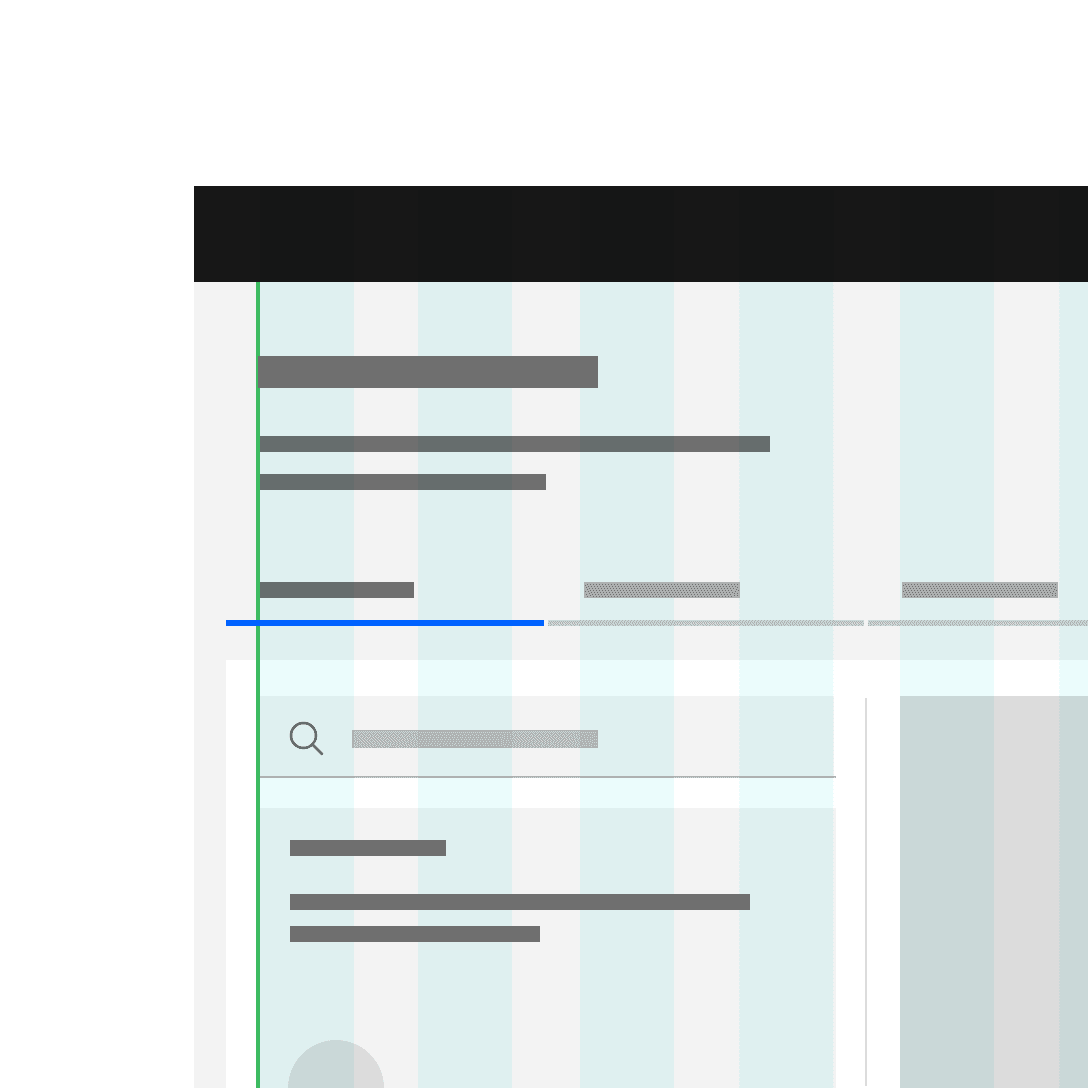 Do align components within containers flush to the columns.